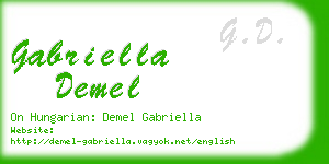 gabriella demel business card